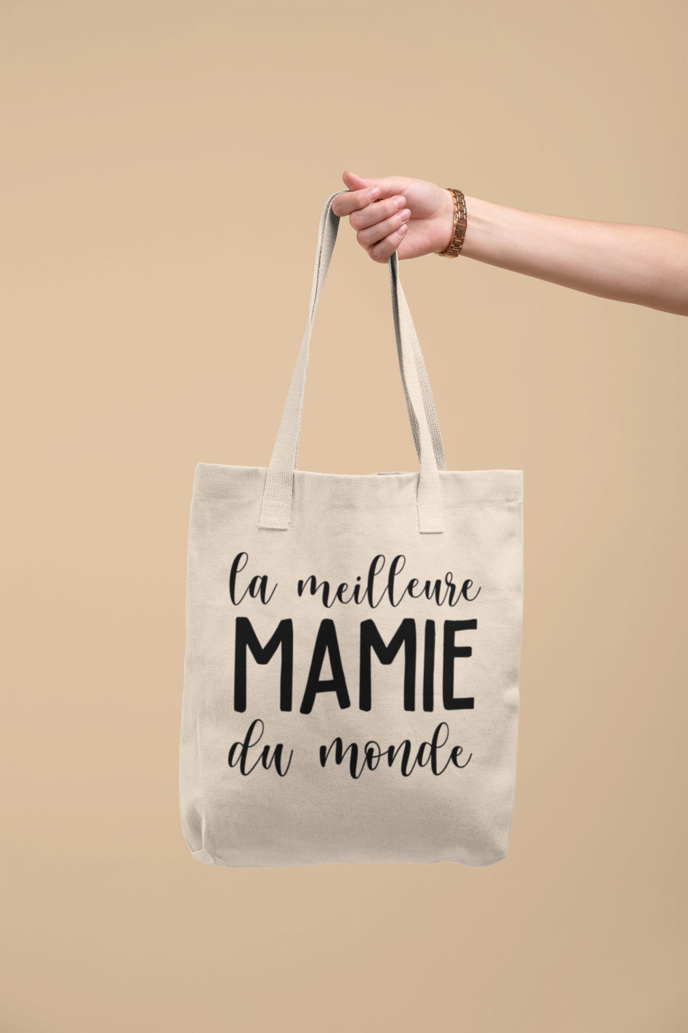 Tote Bag L La Meilleure Mamie Du Monde L Mcl Sérigraphie L Accessoire 