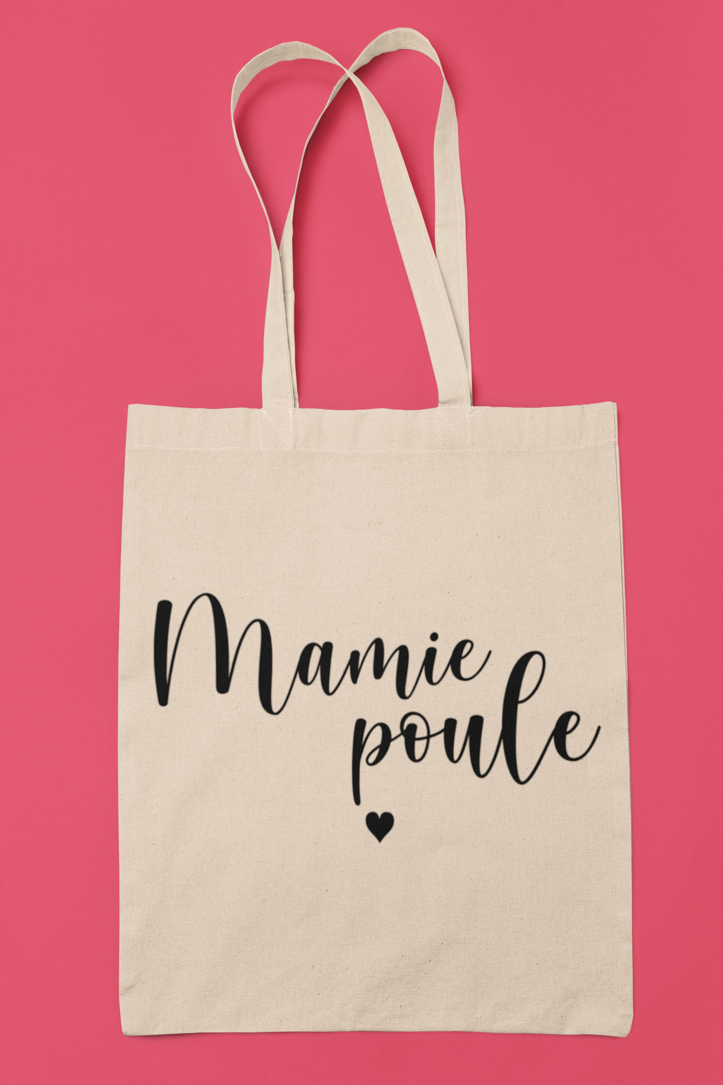 Tote Bag L Mamie Poule L Mcl Sérigraphie L Accessoire 