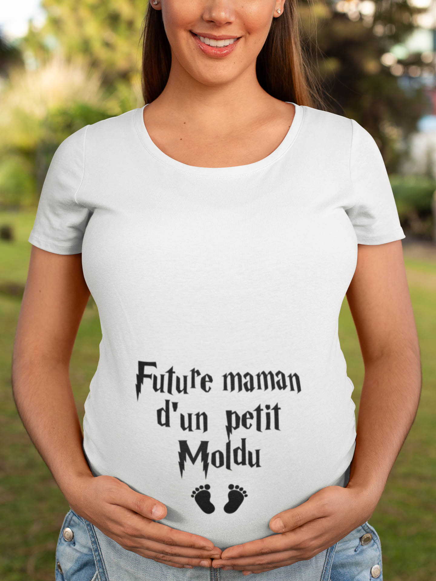 T Shirt L Future Maman D Un Petit Moldu L Mcl Serigraphie