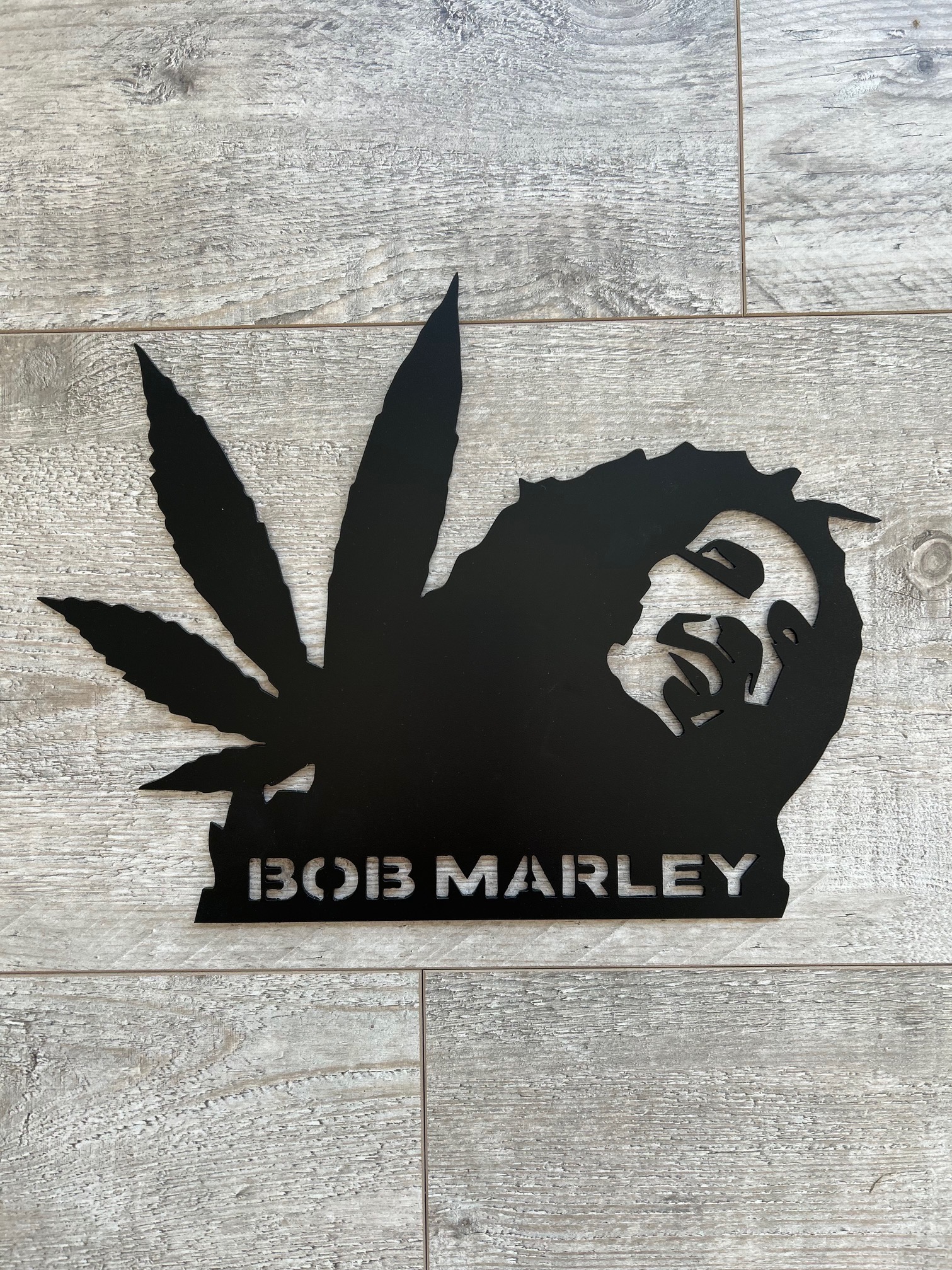 Image de plaque décorative métal "Bob Marley"